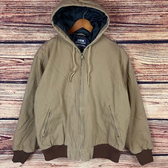 Vintage GTM Sportswear Brown Denim Heavy Work Coat - Picture 2 of 5